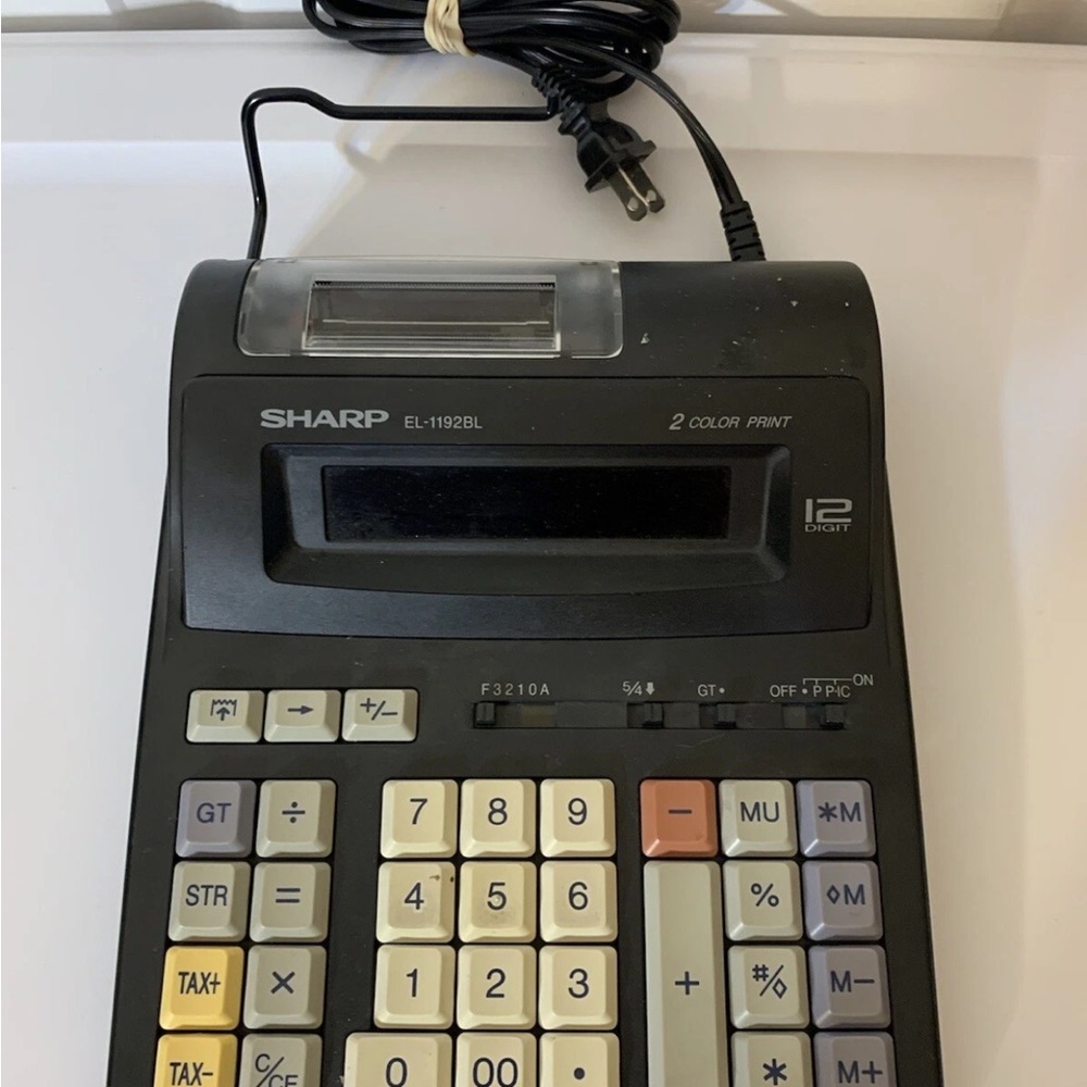 Sharp 12-Digit Calculator with Multi-Color Keypad 1192BL‎ - Picture 2 of 9